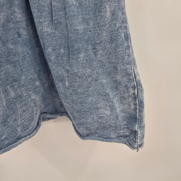 Art Class Girls Lattice V Neck Detail Sleeveless Acid Wash Dress Blue Size Small - Picture 5 of 5